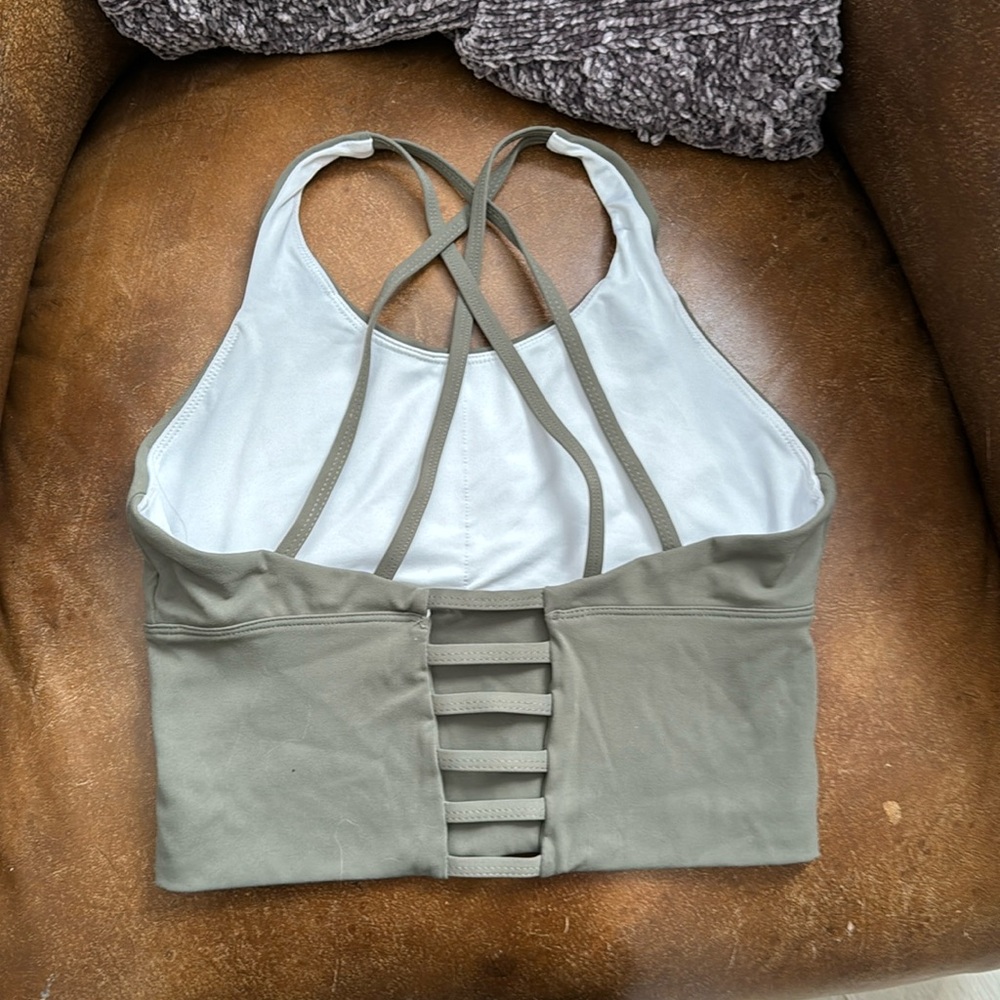 Olive Green Strappy Women's Top
